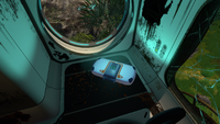 The Ultra Glide Fins Data Box found within the primary Abandoned Seabase on the Floating Island