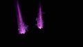 Night in deep purple vents