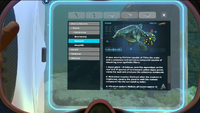 The Encyclopedia tab, with Gasopod data