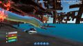 A side shot of the Reaper after beaching itself chasing a Seamoth.