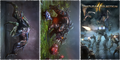Alternative Versions of the Natural Selection 2 Poster; only the one on the far right is in the game