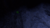 The Uraninite Crystals on the ceiling of these cave