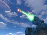 The Ground To Air Weapon System firing at the Sunbeam