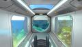 View from inside the Seabase built on the islands