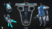 Seaglide, Propulsion Cannon, Cyclops Docking Bay and Prawn Suit - by Fox3D
