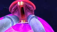 A Crabsnake latching on to the player