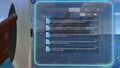 The "Log" tab on the PDA.