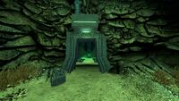 The entrance to the Sparse Reef Cache (forcefield off)
