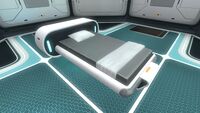 A Single Bed placed in a Seabase