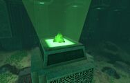 One of the pylons in the Sea Emperor Leviathan Aquarium containing Ion Crystal Pyramids