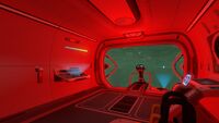 The bridge while the Cyclops is in Silent Running mode