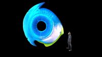 Size comparison with the player