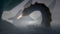 Ice Worm in the Arctic Spires