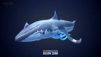 Squidshark model with mouth closed