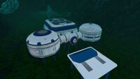 The outside of Research Base Omega.