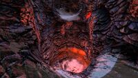 Lava Geyser in the Bulb Zone Caves