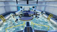 Seamoth docked in Moonpool