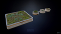 Planter Tray and Pots Model from Sketchfab