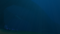 The entrance to a giant tunnel on the Sea Treader's Path