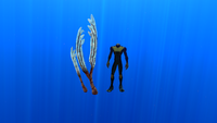 Size comparison with the player