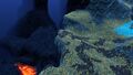 The distinction between Deep Grand Reef and lava cave that lead down to Inactive Lava Zone