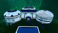 The outside of Research Base Omega.