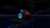 Lifepod 5 at night