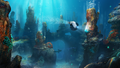 Concept Art of an unknown thermal spire biome featuring the Tadpole