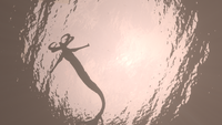 A Reaper Leviathan swimming in the shallower waters of the Crash Zone