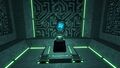 The Blue Artifact in the Precursor Thermal Power Generator