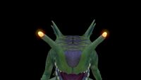 The glowing protrusions atop of the creature's snout
