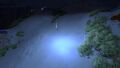 A Flare illuminating the ocean floor at night