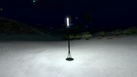 A Light Stick at night