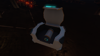 An open Supply Crate with a Power Cell inside