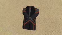 The reinforced dive suit on the seabed
