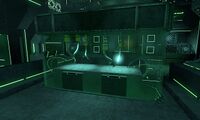 The large tank in the centre of the room