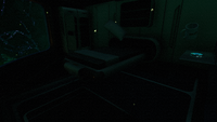 The left area of the living quarters, containing a Jukebox Disk.
