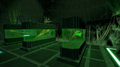 Tanks containing skeletal samples.