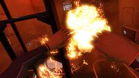 cyclops on fire