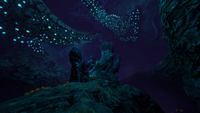 A Hydrothermal Vent at the biome's seabed