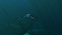 A Reaper Leviathan guarding the crashed spaceship
