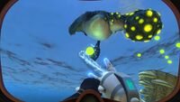 Propulsion Cannon holding a Gas Pod from a Gasopod