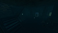 Mid stairwell.
