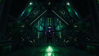 Al-an Waiting at the teleporter to the Architect Phasegate