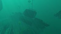 The northern end of the Mercury 2s bow.