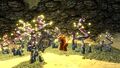 Spike Plant in Sparse Reef surrounded by luminous decorative plants
