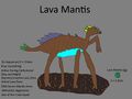 Lava Mantis Concept "lava Mantis" (Idea was from A Fandom user)