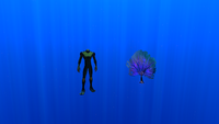Size comparison with the player