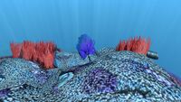 A Veined Nettle on top of a Reefback Leviathan