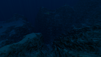 A peculiar area in the southernmost part where small trenches join up